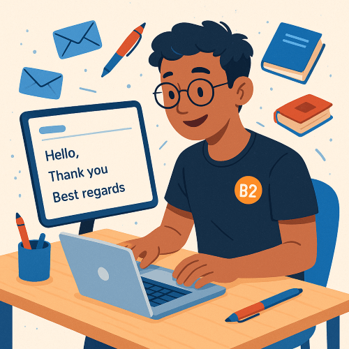 ایمیل نوشتن به انگلیسی سطح B2